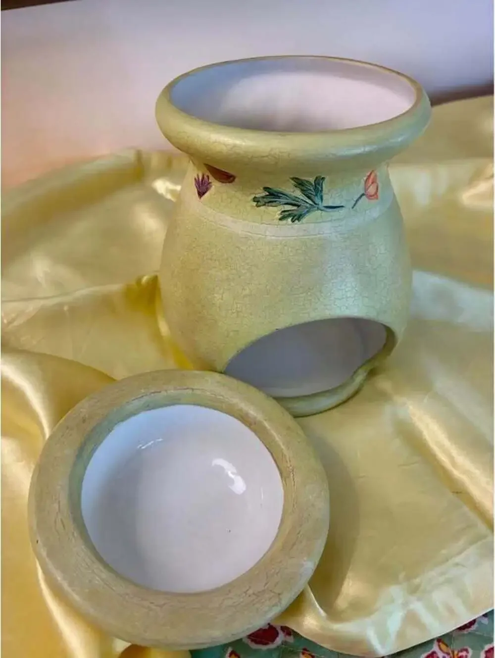 Vintage Lang Floral Iris Ceramic Tart/Wax Warmer – Collector’s Pie
